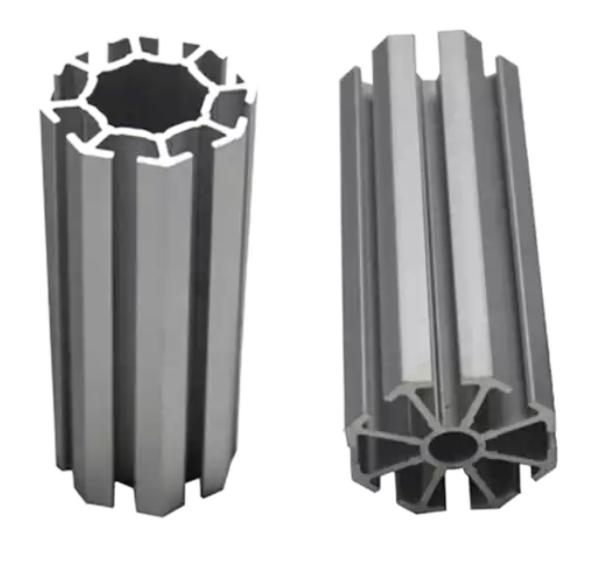 Aluminum extrusion cross-section profiles used in panel frames
