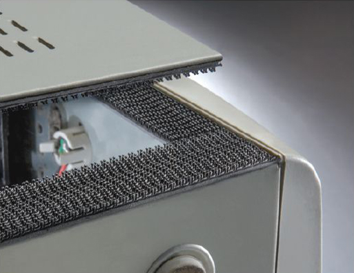 Dual Lock securing industrial access panels